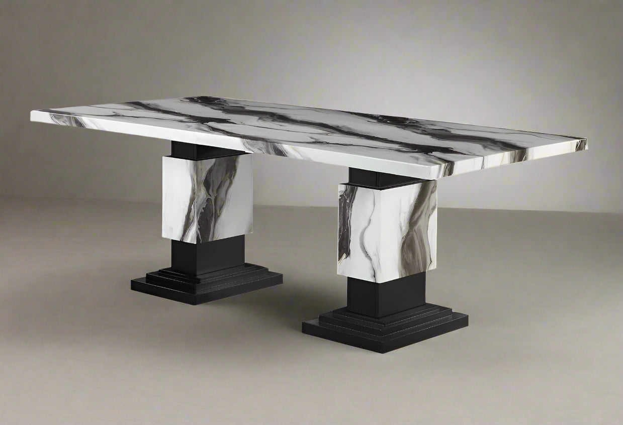 Black Panda Dining Table