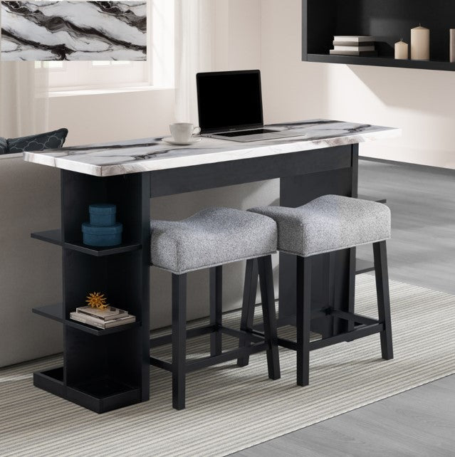 Panda Console Sofa Table and 2 Stools