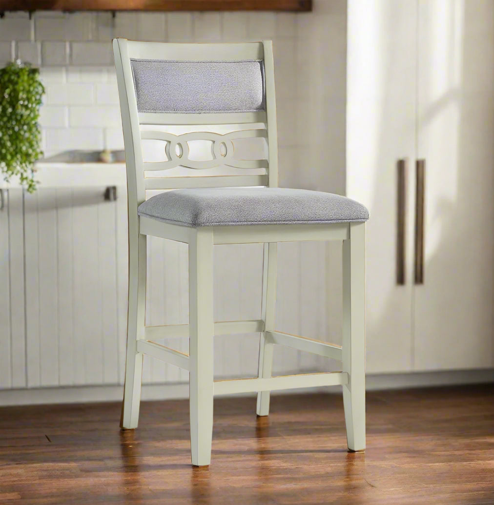 Amherst White Pub Chair