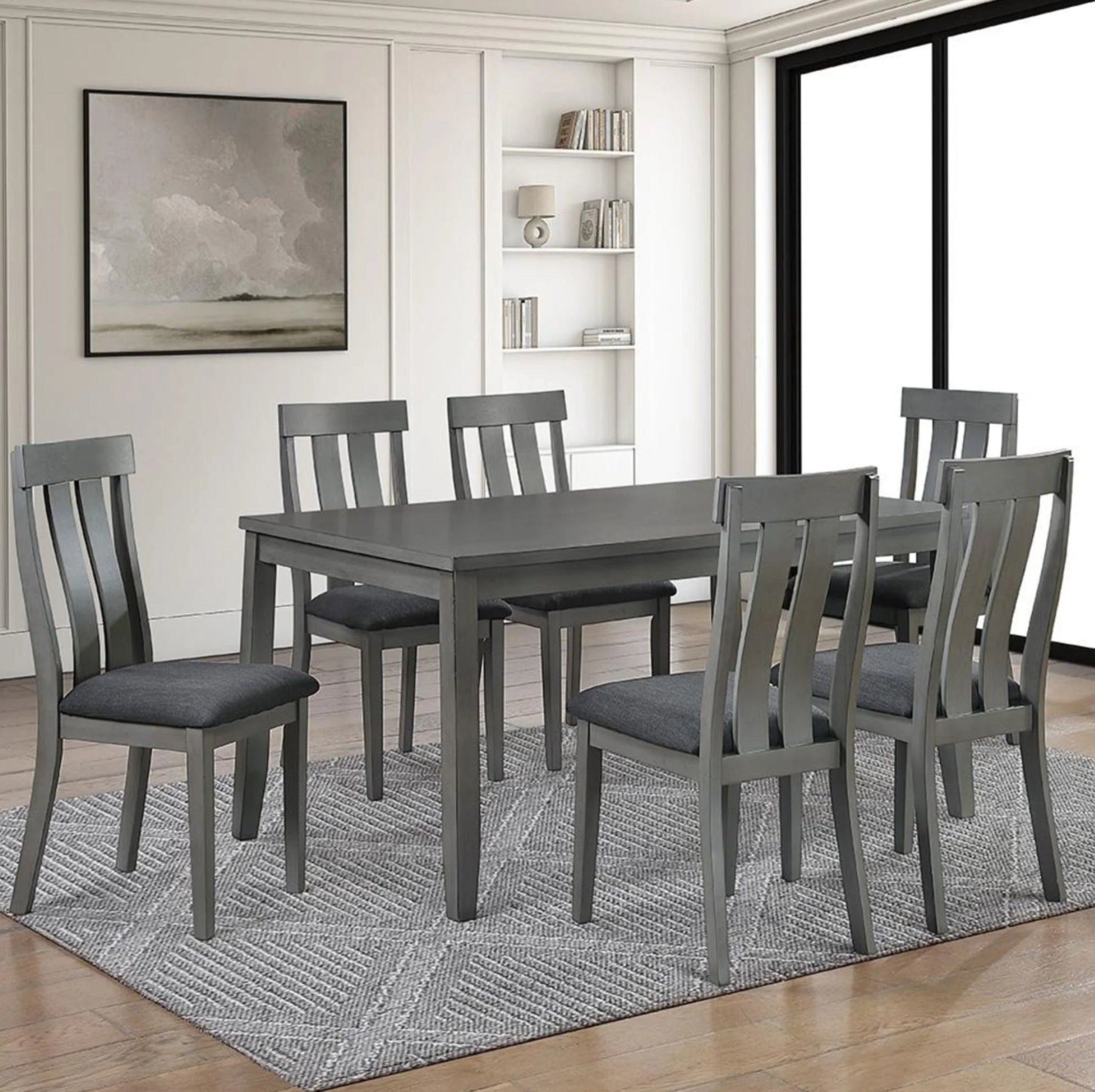 Koko Dining Table with 6 Side Chairs