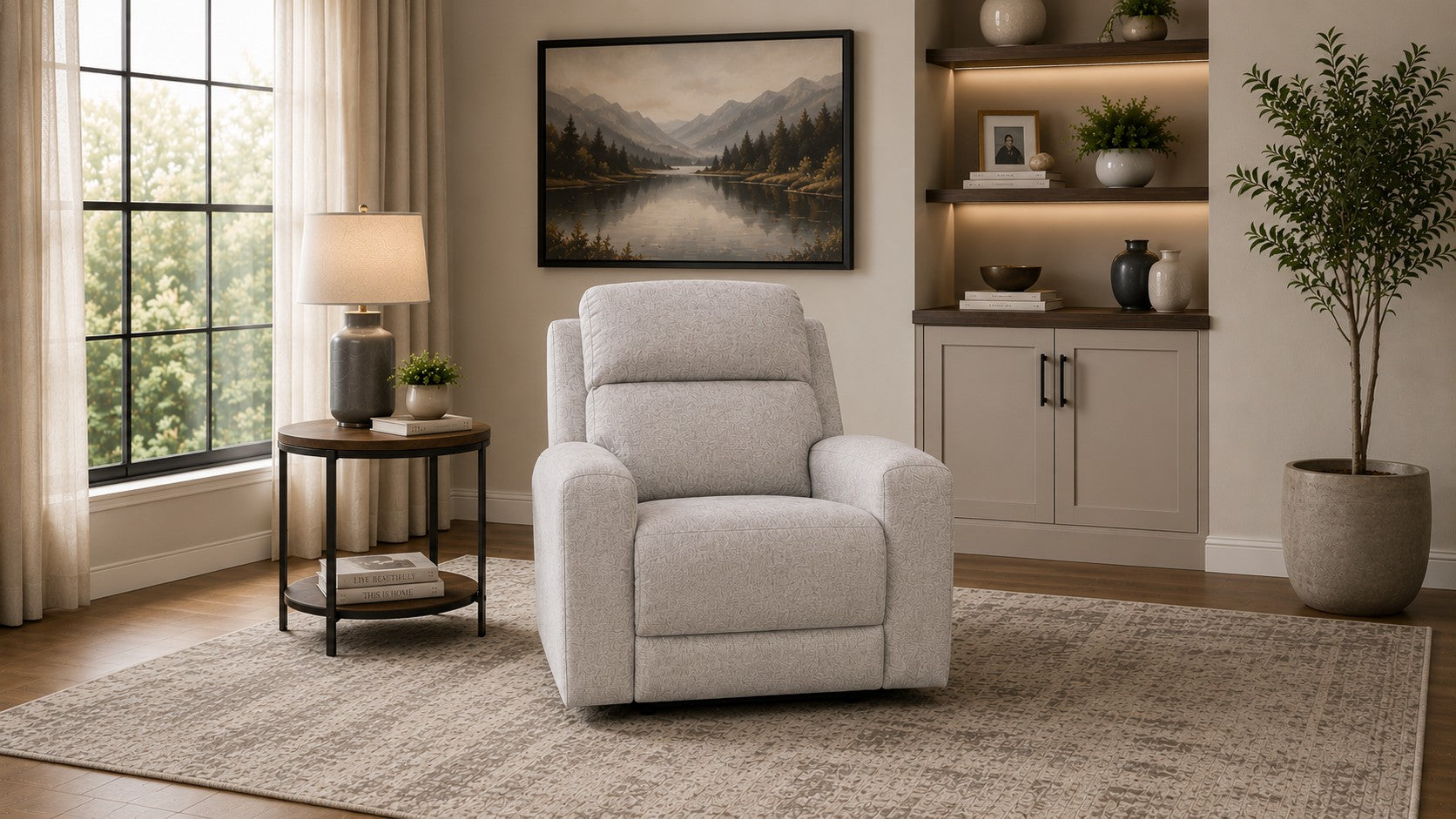 Tangier Platinum Power Recliner