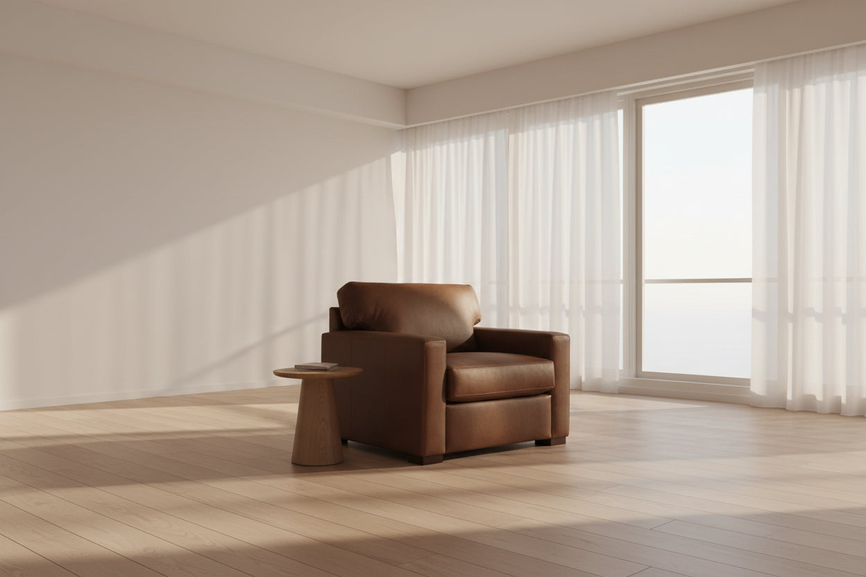 Baylor in Patmos Leather Chair and a Half