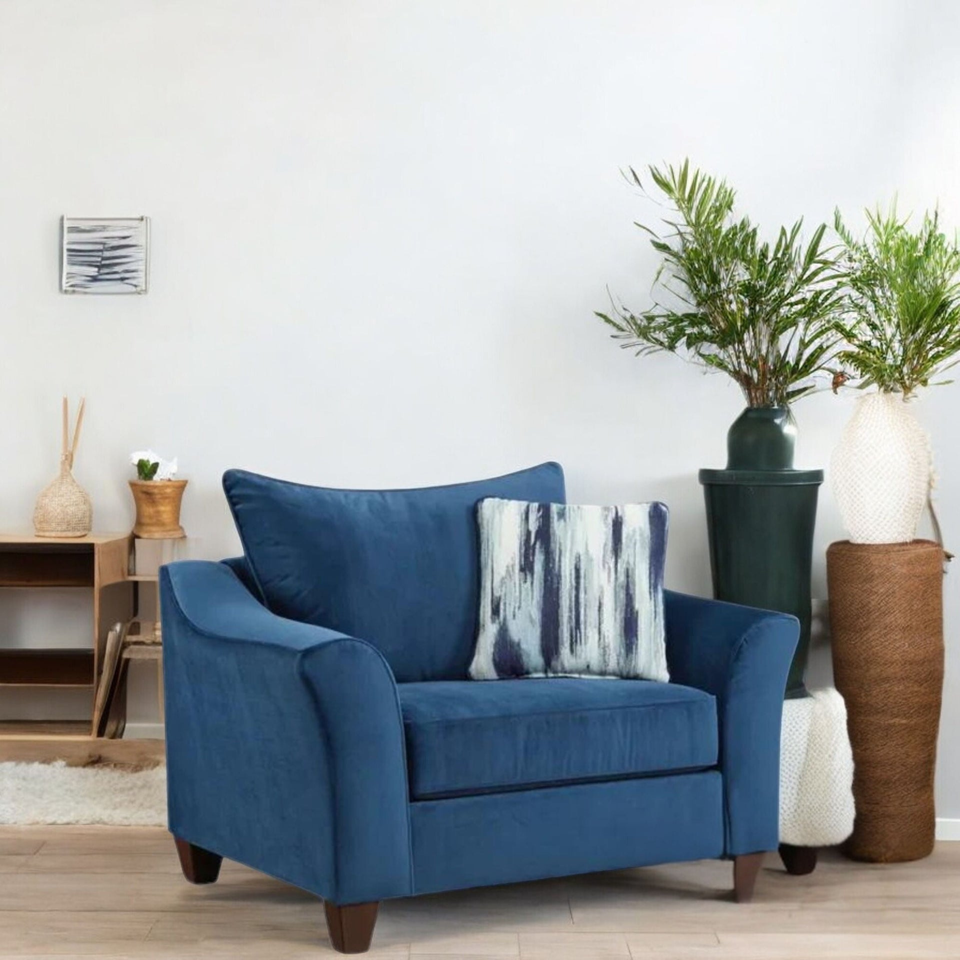 Velour Navy Chair