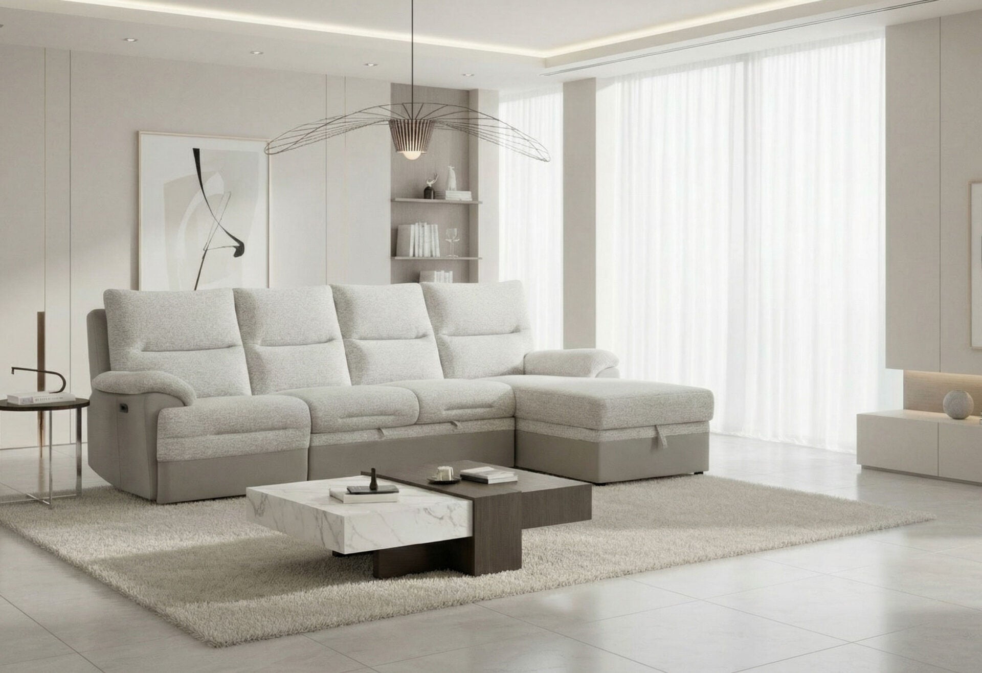 Grey Ice 3 Piece Sectional