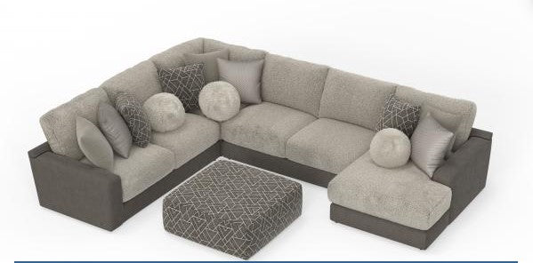 Canyon Umber Cocktail Ottoman