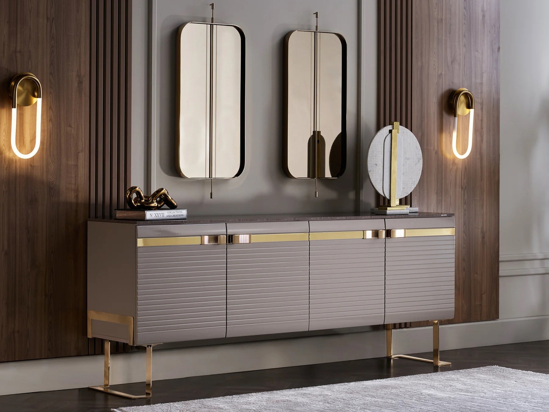 Veronica Buffet and Mirror