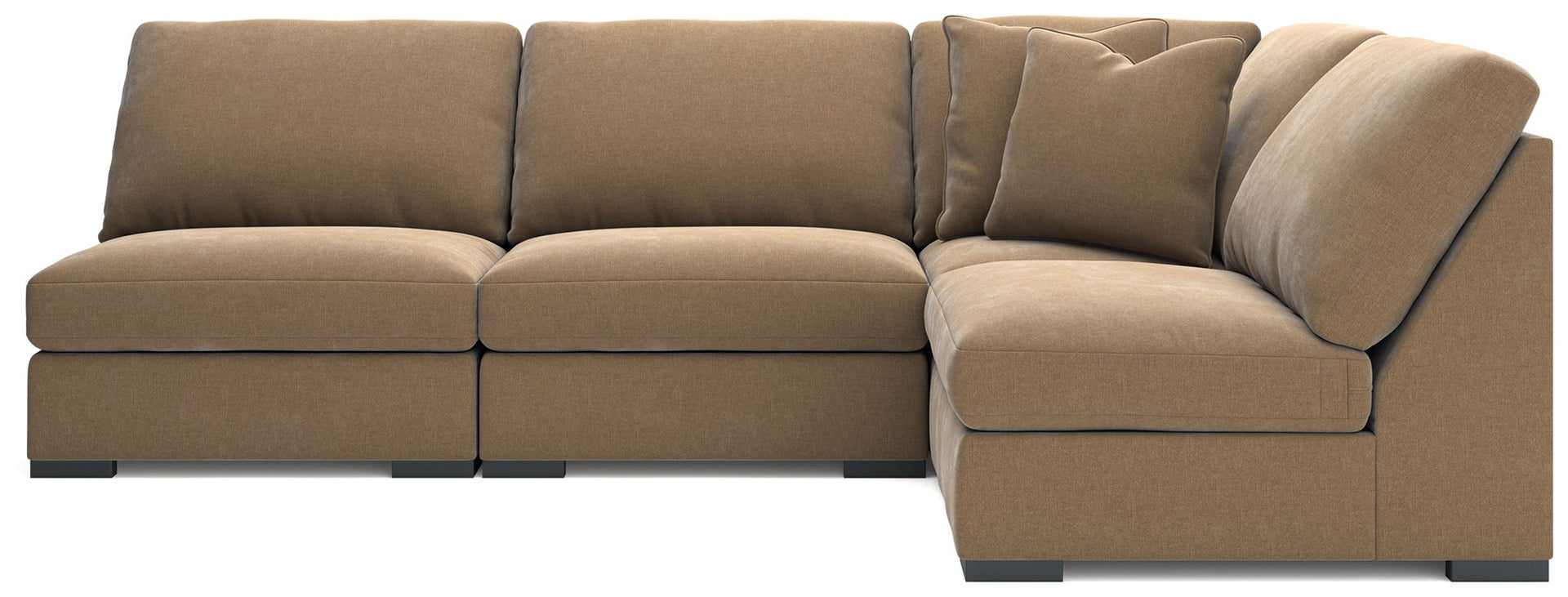 Calden - 4-Piece Sectional Whis 3 Armless Chairs - Sable