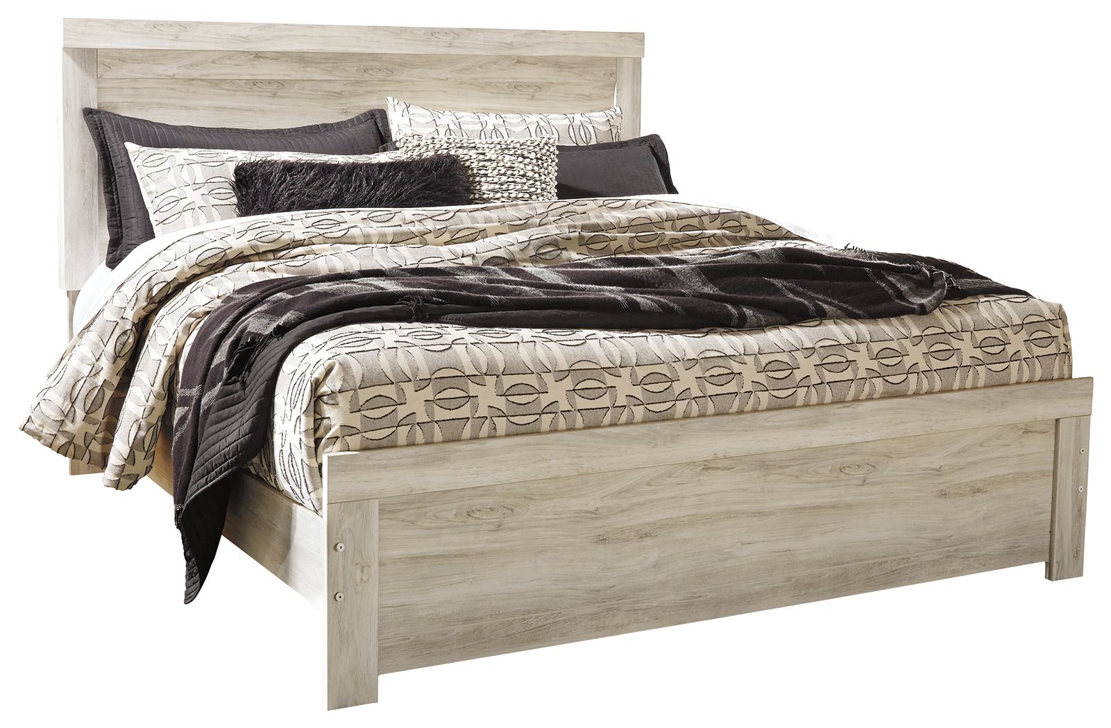 Bellaby - King Panel Bed - Whitewash