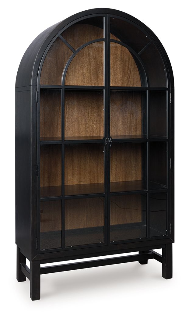 Chadworth - Display Cabinet - Black / Brown