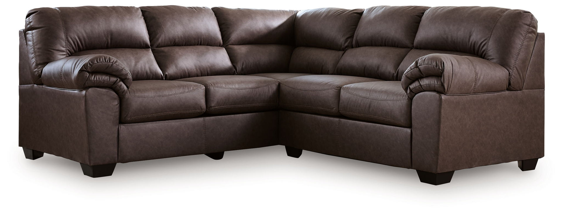 Whitlock - 2-Piece Sectional With LAF Sofa With Corner Wedge - Umber