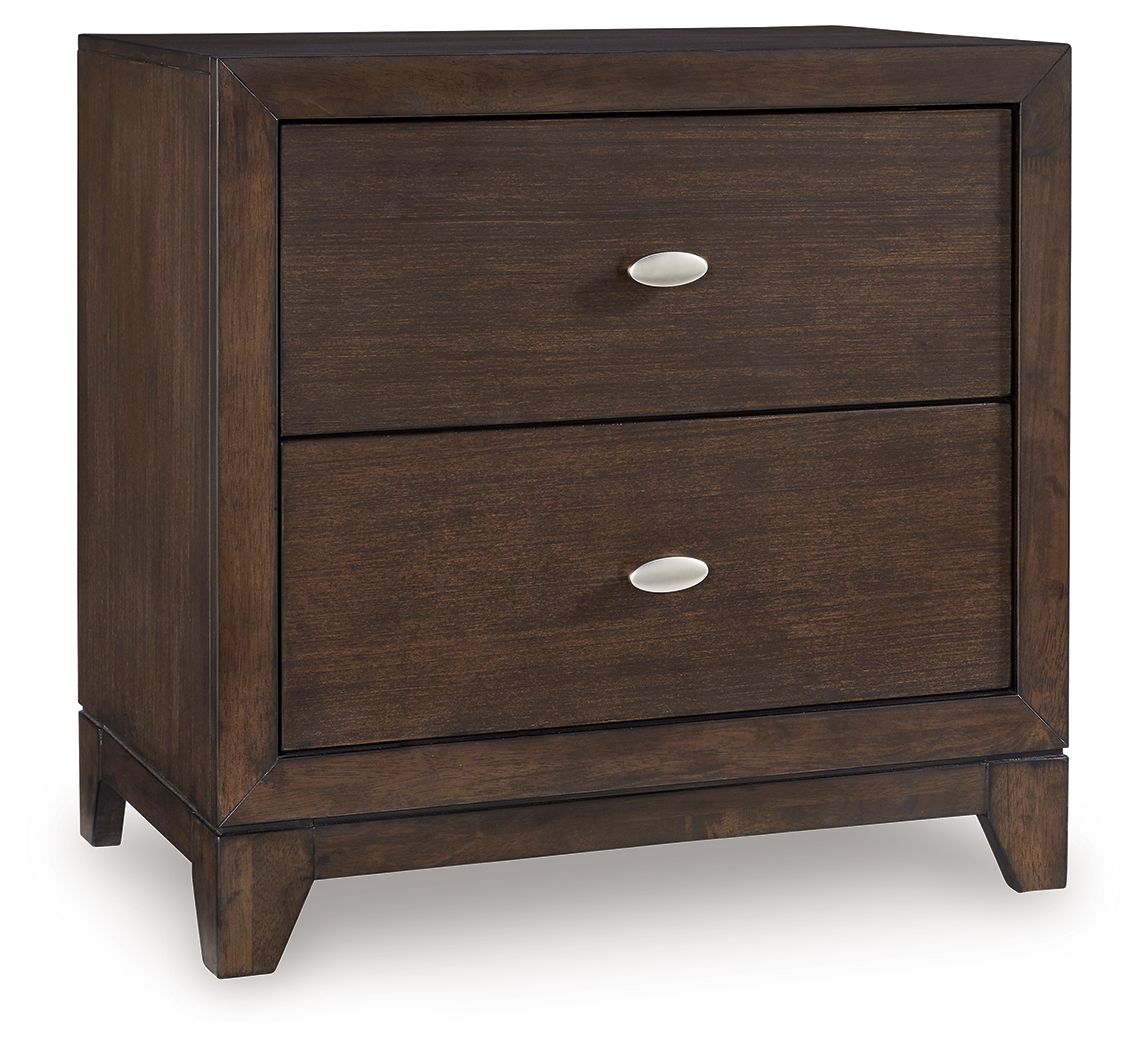 Tandisport - Two Drawer Night Stand - Dark Brown