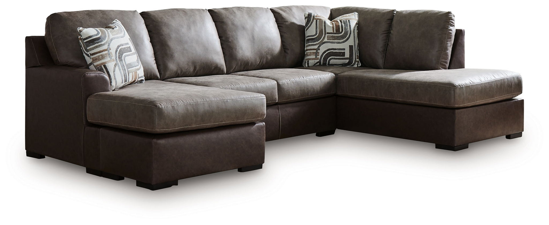 Baltic-Park - 2-Piece Sleeper Sectional With RAF Corner Chaise - Fossil