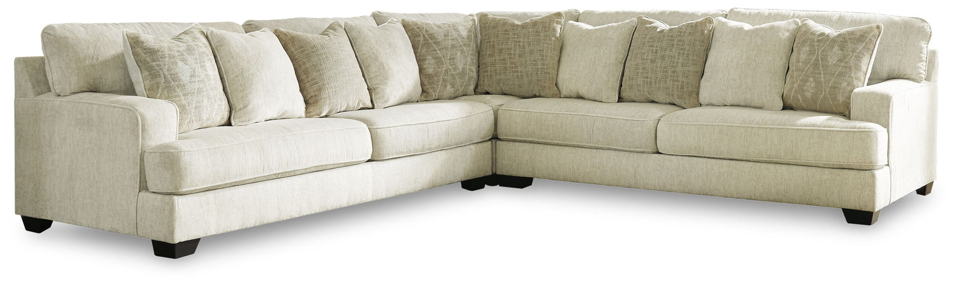 Rawcliffe - Left Arm Facing Sofa 3 Pc Sectional - Parchment