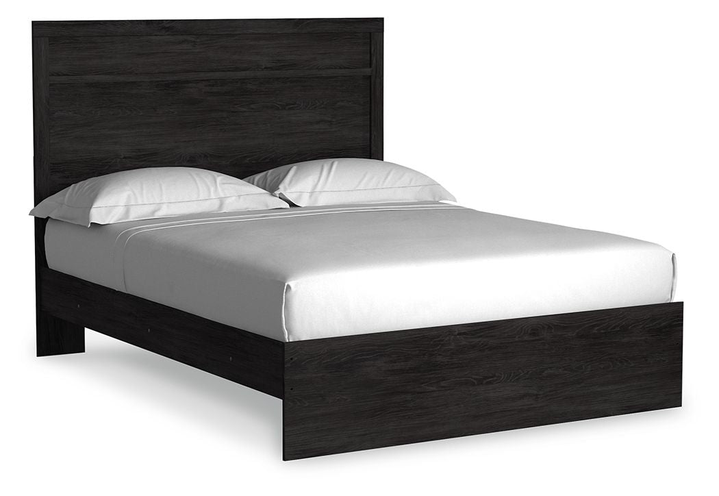 Belachime - Queen Panel Bed - Black