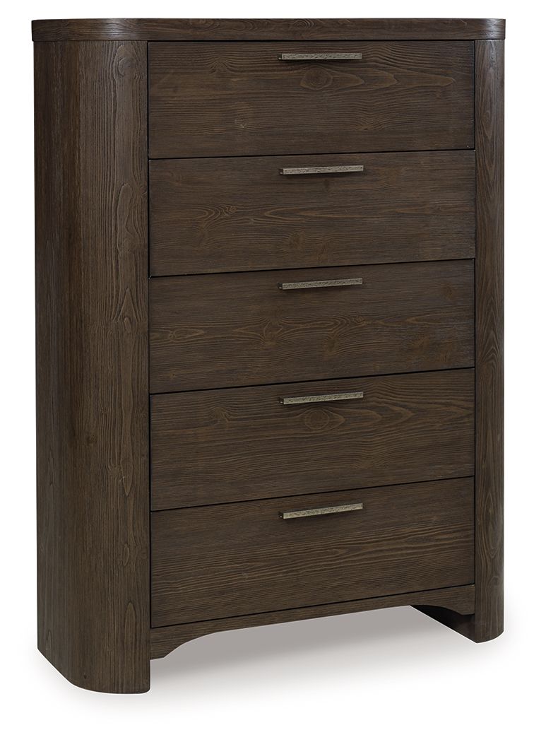 Neo - Five Drawer Chest - Rich Brown
