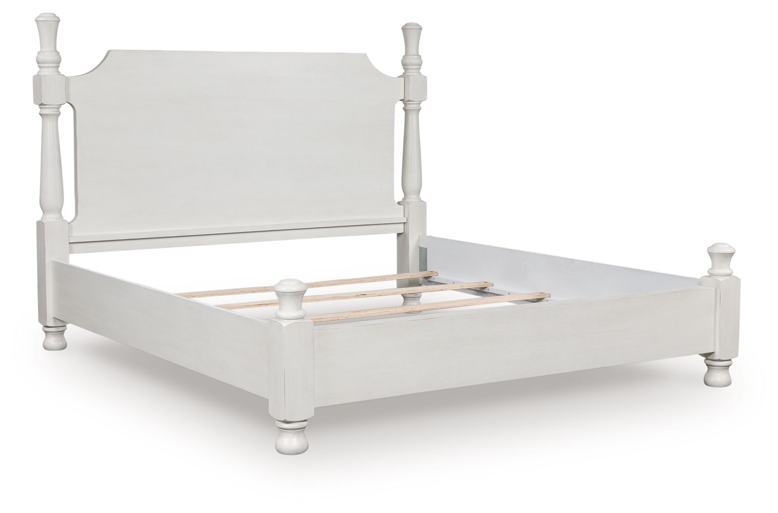 Chadworth - California King Poster Bed - Antique White