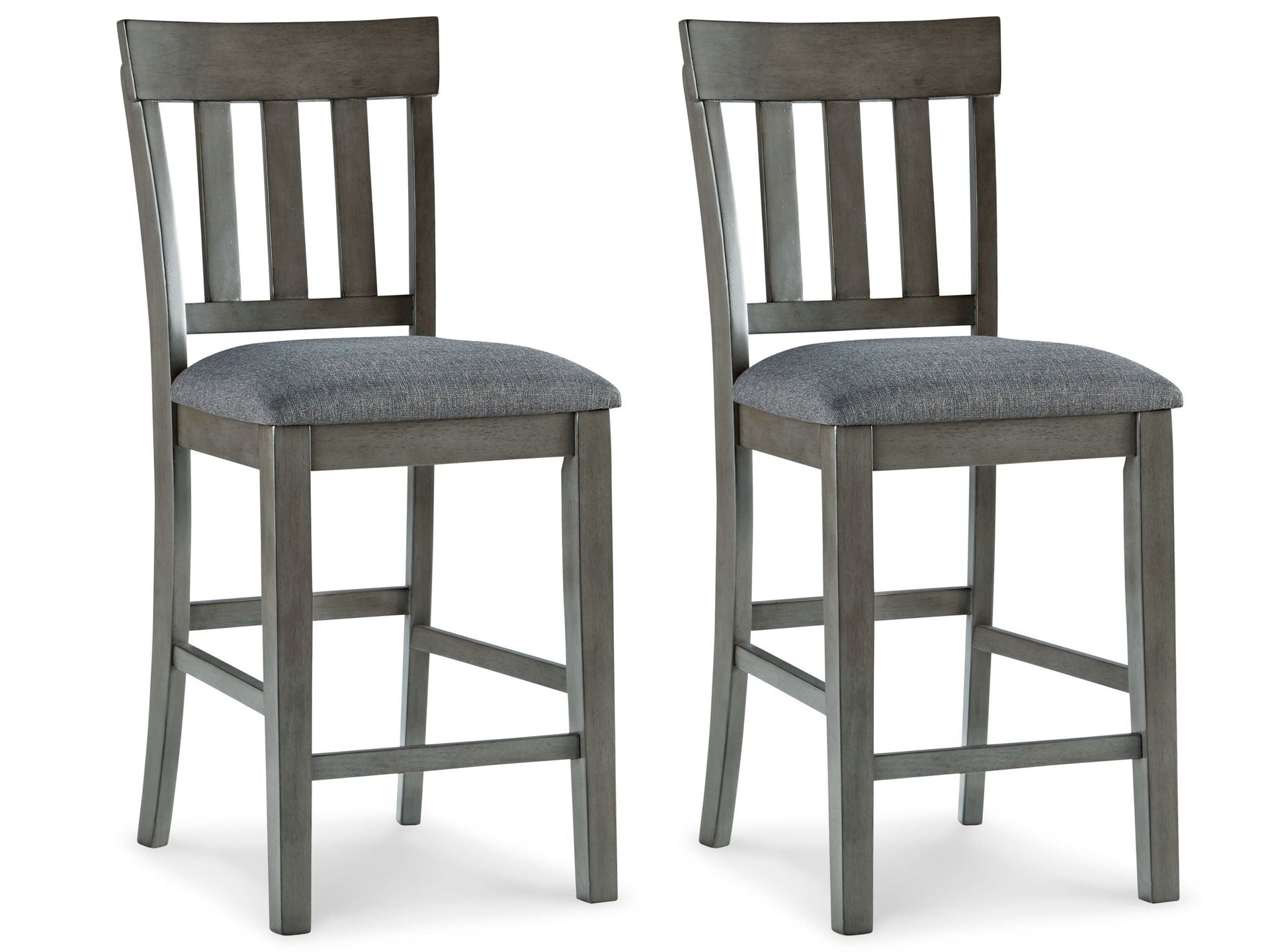Hallanden - Upholstered Barstool - Black / Gray