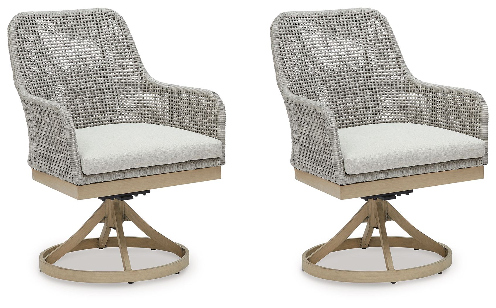 Seton Creek - Swivel Chair With Cushion - Gray