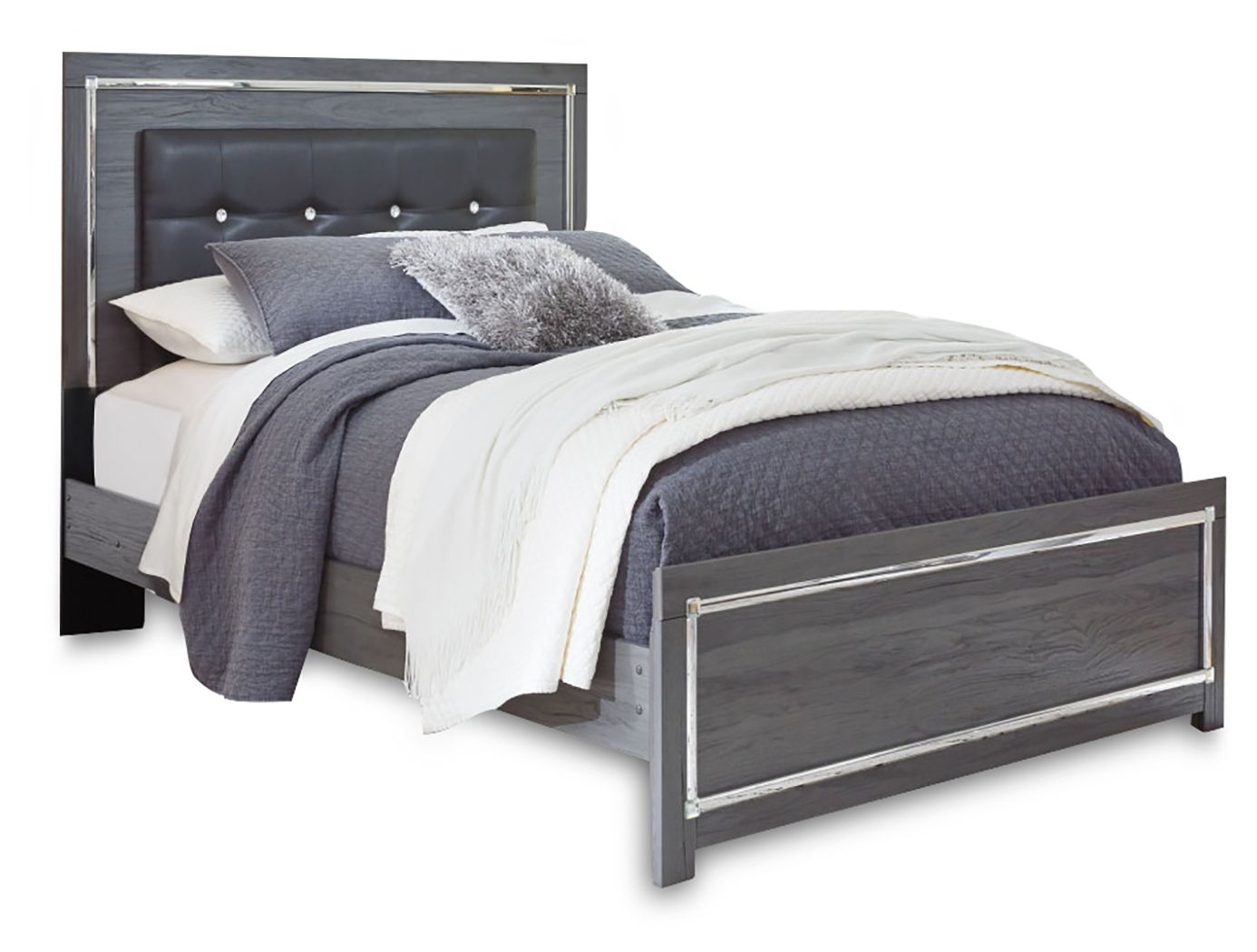 Lodanna - Queen Panel Bed - Gray