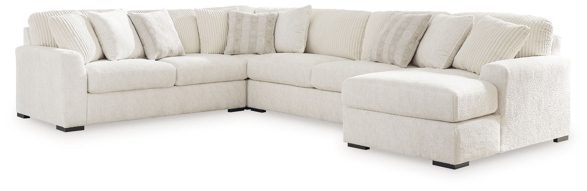 Chessington - 4-Piece Sectional With Raf Corner Chaise - Ivory