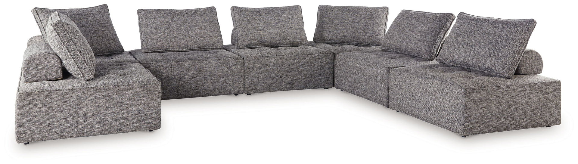 Bree Zee - 7-Piece Outdoor Sectional - Brown