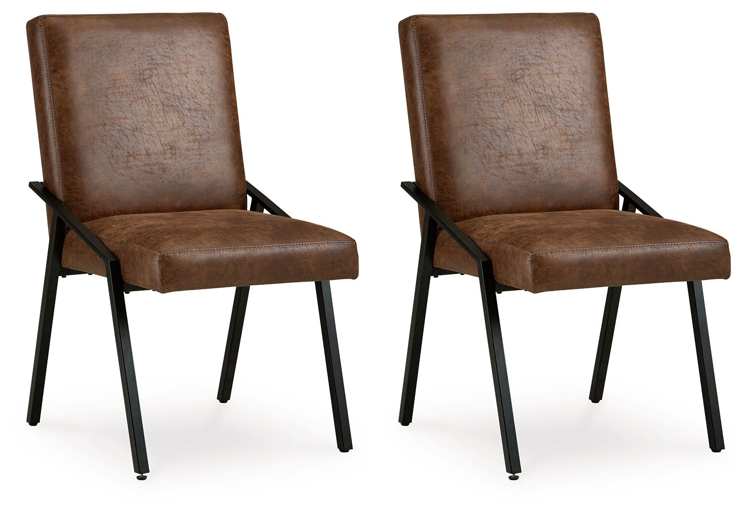 Zumbado - Dining Upholstered Side Chair (Set of 2) - Brown / Black
