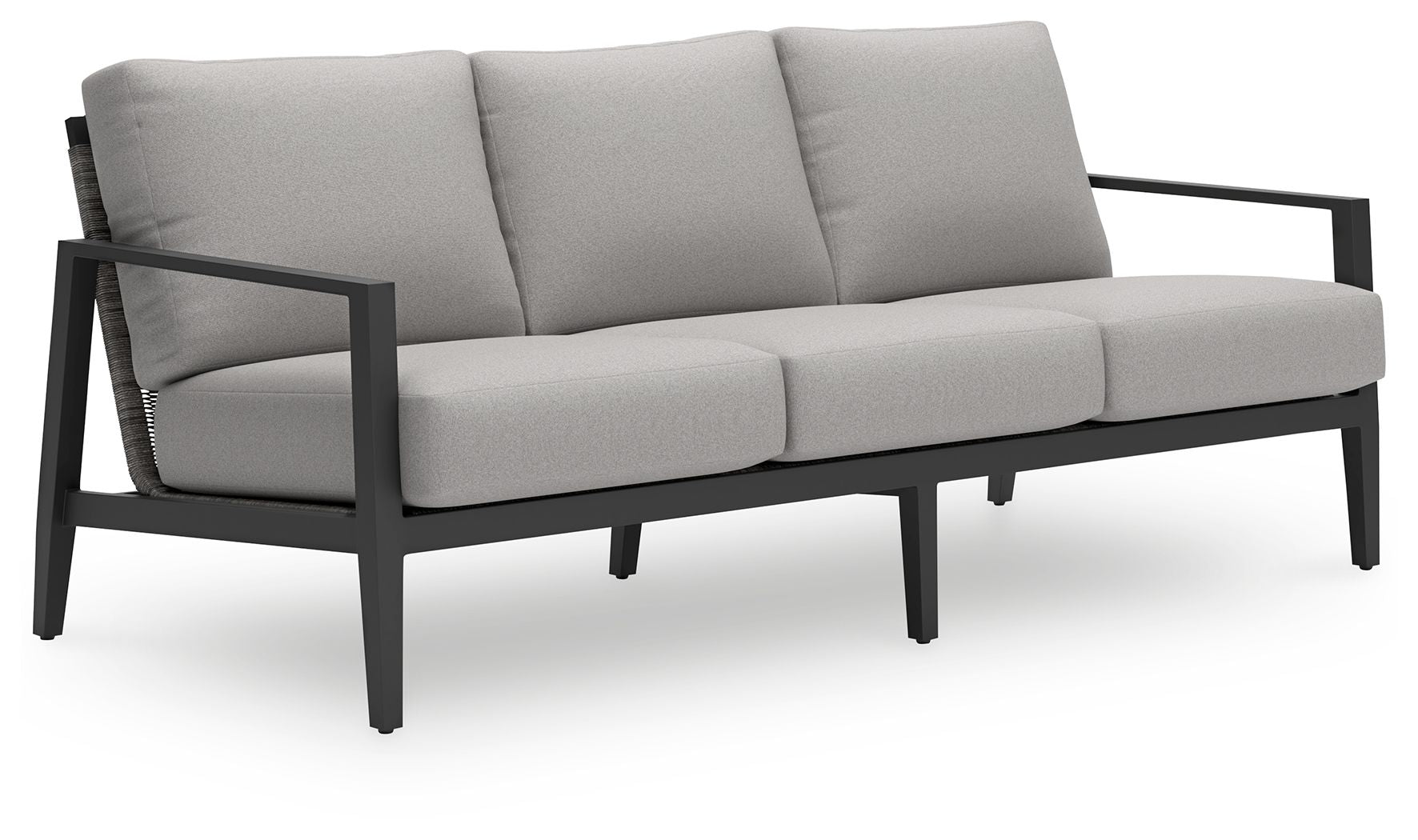 Maroska - Sofa With Cushion - Gray / Black