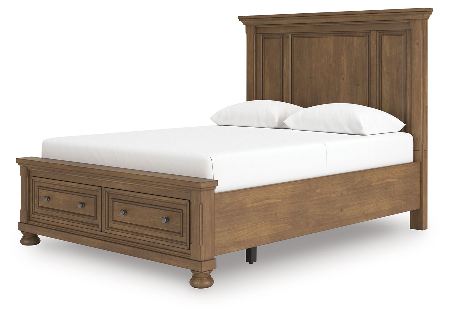 Vandenmore - Queen Panel Storage Bed - Medium Brown