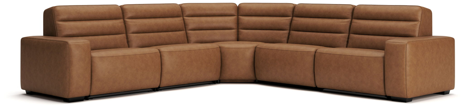 Modero - 5-Piece Power Reclining Sectional - Toffee