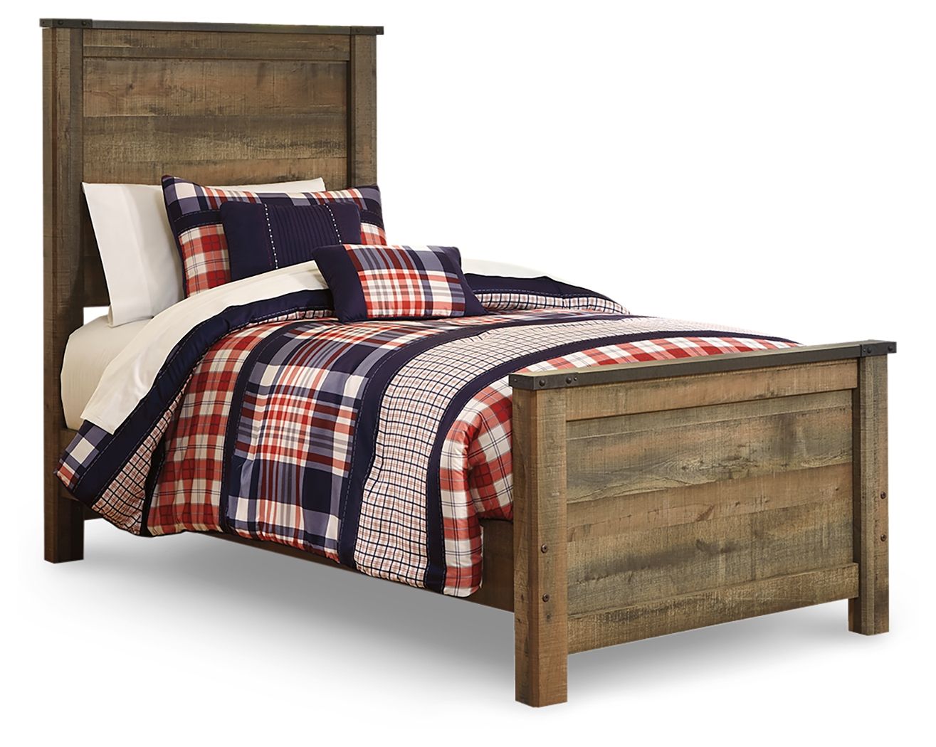 Trinell - Twin Panel Bed - Brown