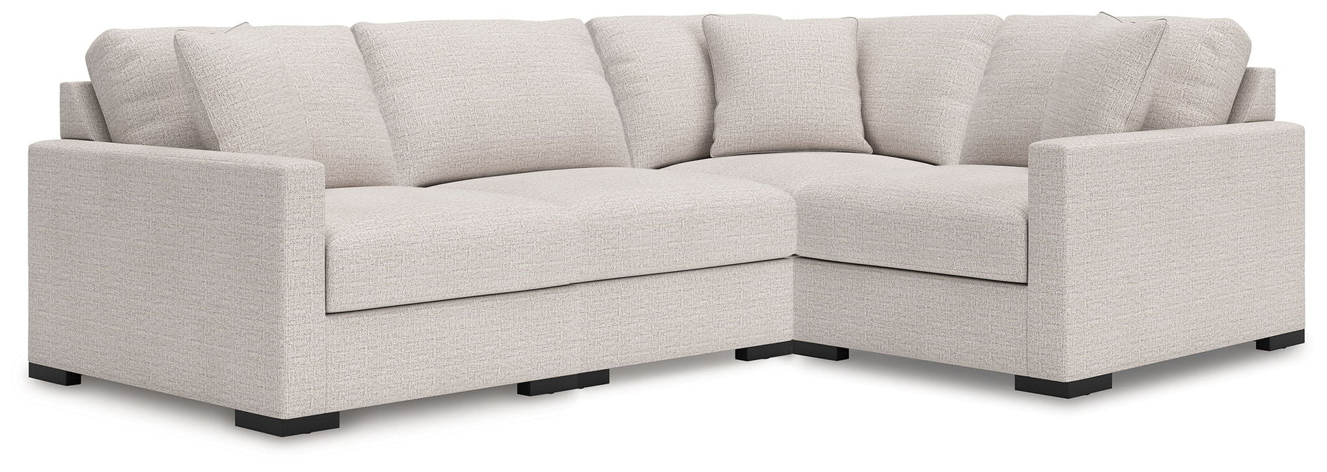 Omaha By Ashley - 4-Piece Sectional LAF / RAF Corner Chairs - Stone