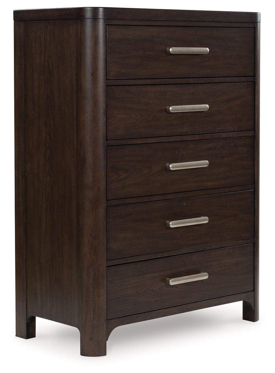 Breckington - Five Drawer Chest - Dark Brown