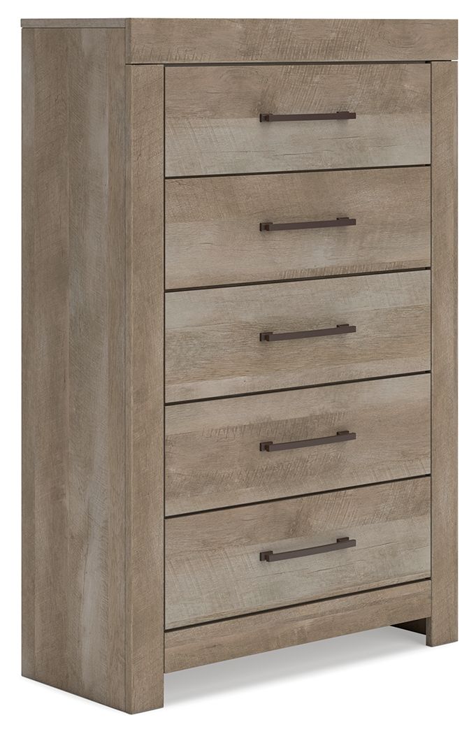 Gachester - Five Drawer Chest - Tan
