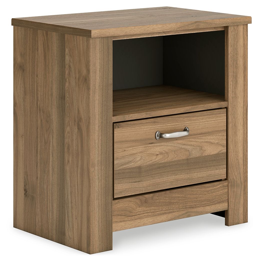 Zanbrook - One Drawer Night Stand - Brown