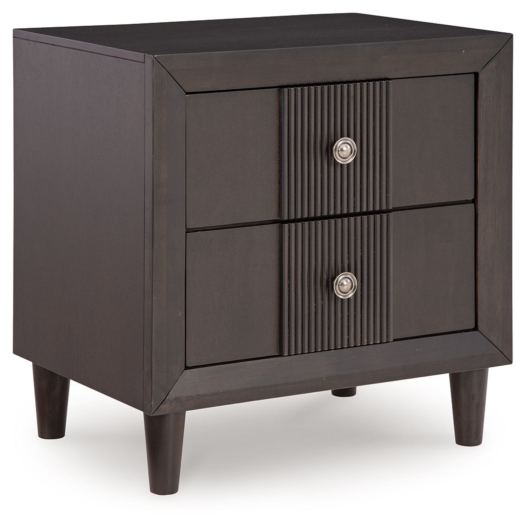 Urbantrack - Two Drawer Night Stand - Dark Brown