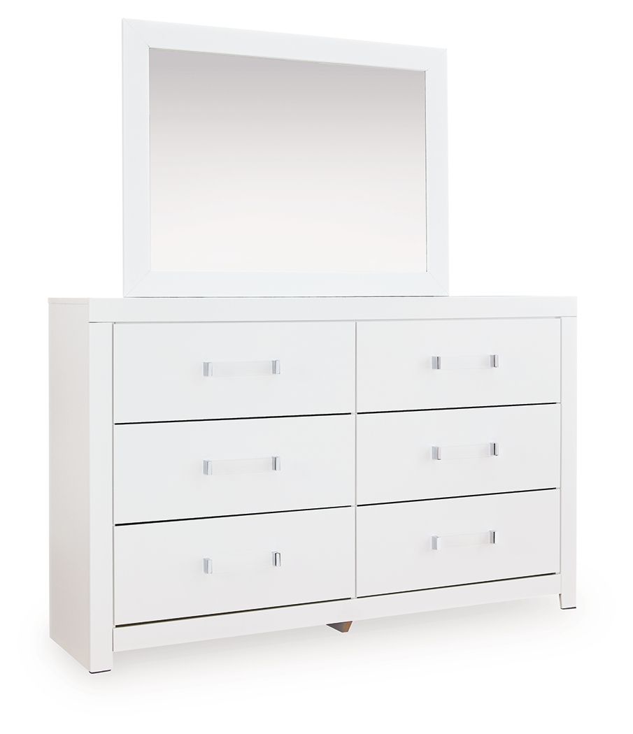 Raechalla - Dresser And Mirror - White