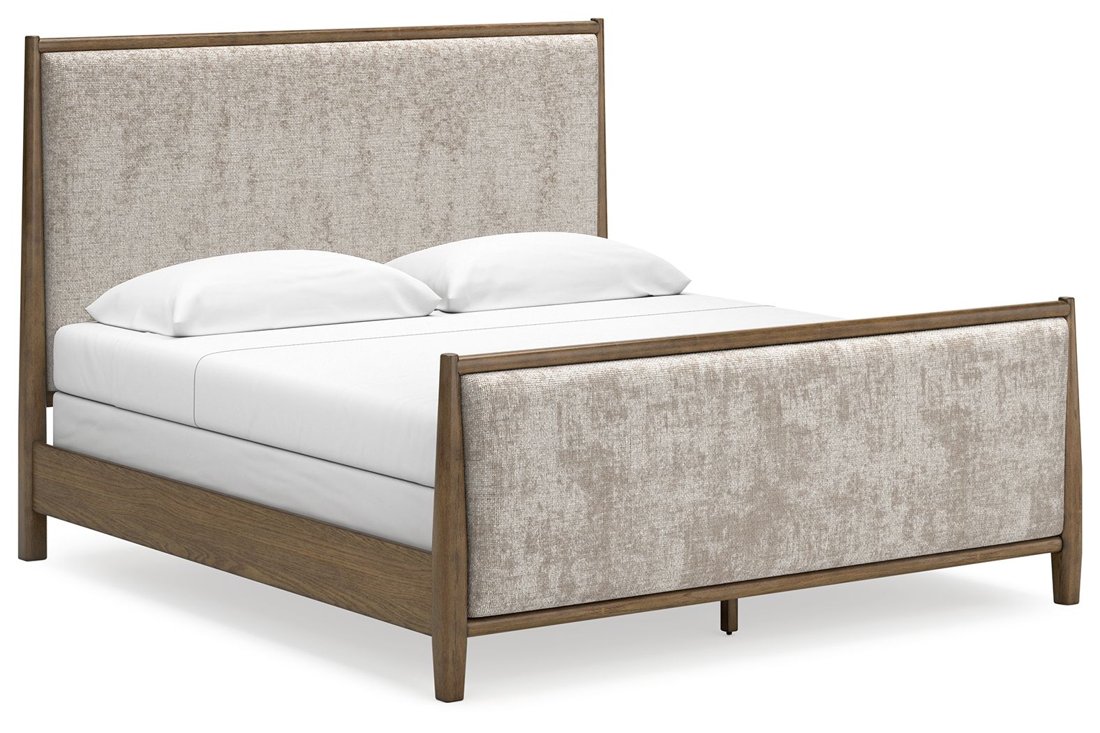 Roanhowe - King Upholstered Bed - Brown