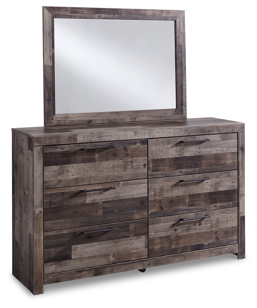 Derekson - Dresser, Mirror - Multi Gray