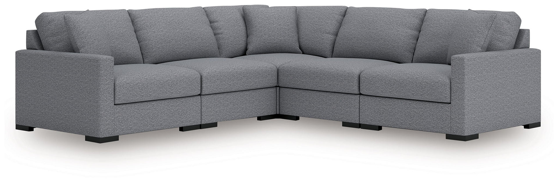 Omaha By Ashley - 5-Piece Sectional - Salt And Pepper