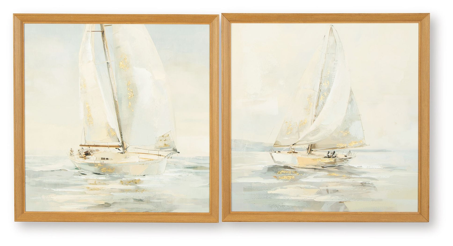 Winbrook - Wall Art Set - Gray / Tan / Gold Finish