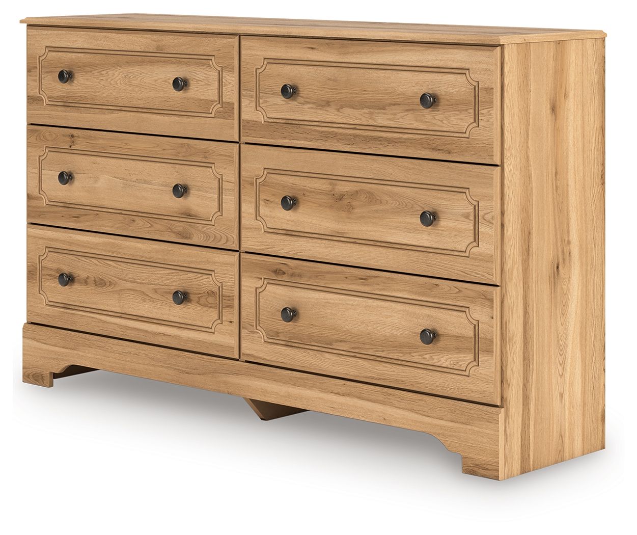 Galletyn - Six Drawer Dresser - Warm Brown