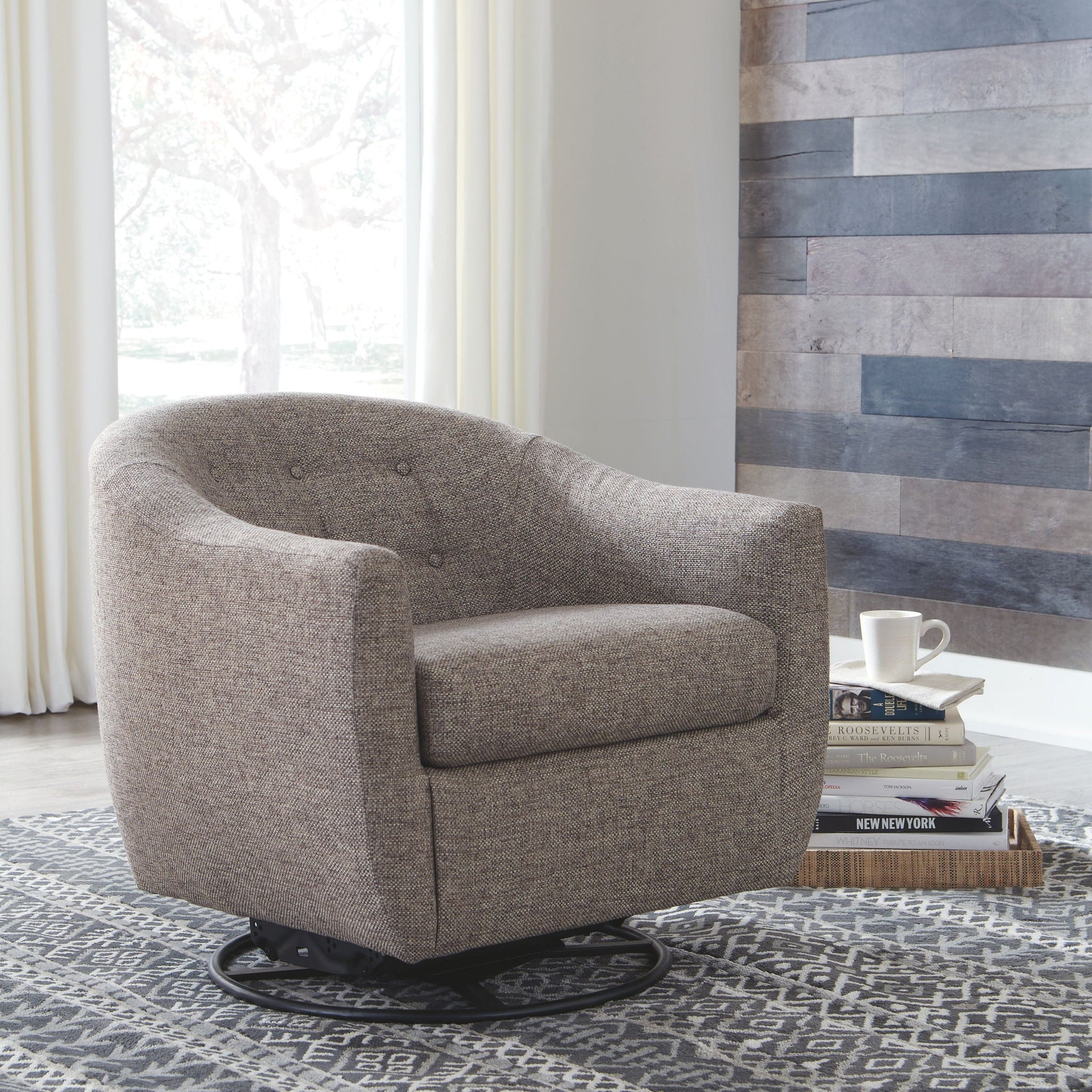 Upshur Swivel Glider Accent Chair